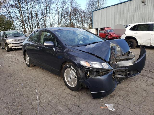 JHMFA36228S004745 - 2008 HONDA CIVIC HYBRID GRAY photo 4