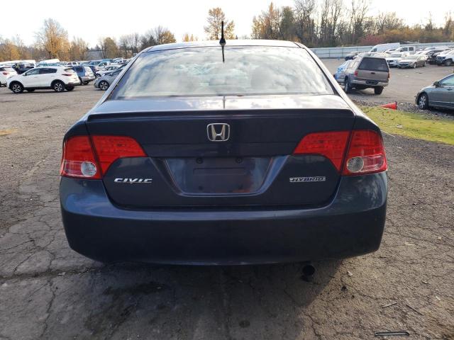 JHMFA36228S004745 - 2008 HONDA CIVIC HYBRID GRAY photo 6