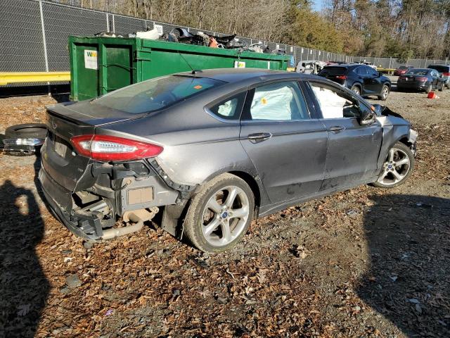 3FA6P0H7XER252665 - 2014 FORD FUSION SE GRAY photo 3