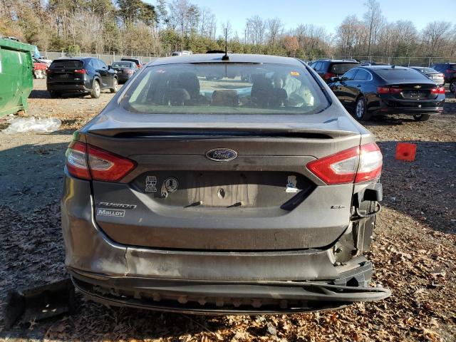 3FA6P0H7XER252665 - 2014 FORD FUSION SE GRAY photo 6