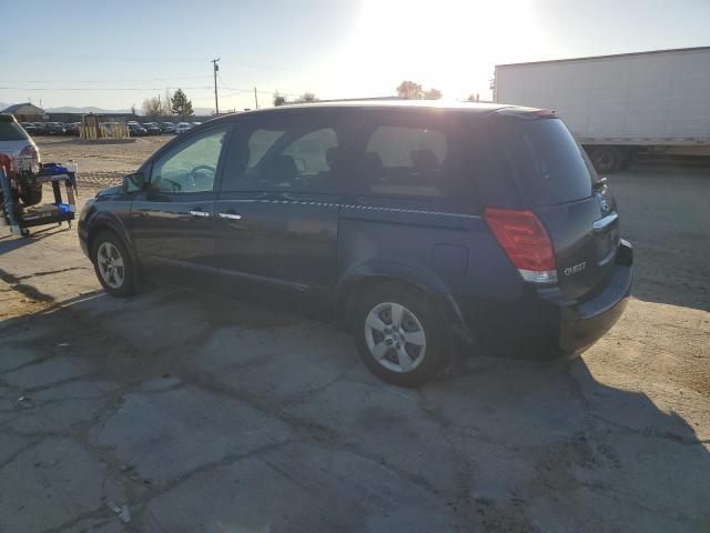 5N1BV28U77N132761 - 2007 NISSAN QUEST S BLUE photo 2