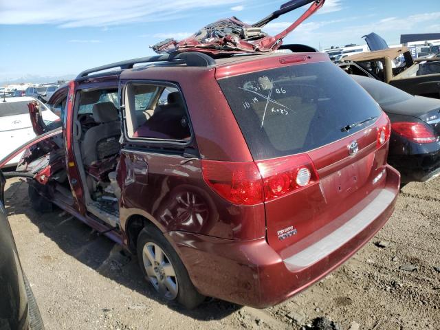 5TDZA23C56S493573 - 2006 TOYOTA SIENNA CE RED photo 2