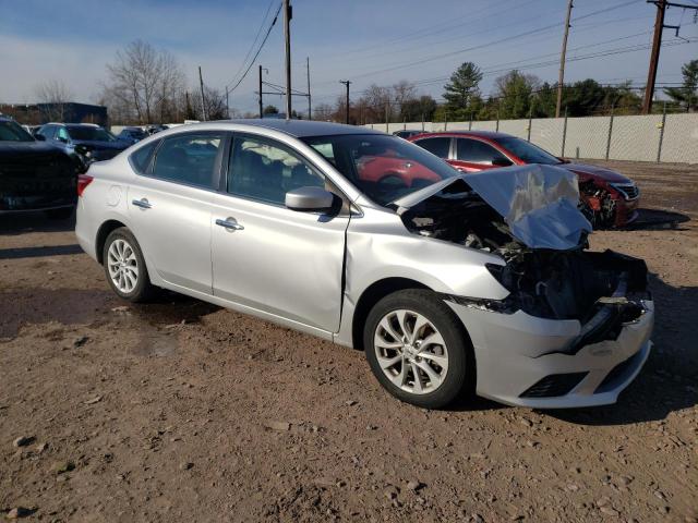 3N1AB7AP4KY370978 - 2019 NISSAN SENTRA S SILVER photo 4