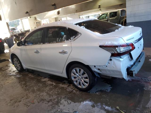 3N1AB7AP6DL662034 - 2013 NISSAN SENTRA S WHITE photo 2