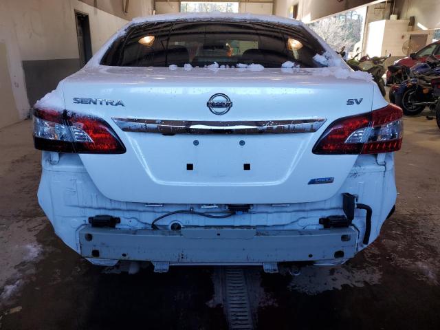 3N1AB7AP6DL662034 - 2013 NISSAN SENTRA S WHITE photo 6