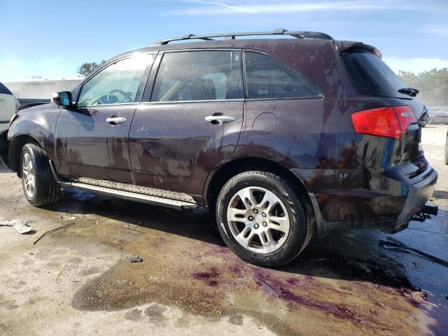 2HNYD28209H530044 - 2009 ACURA MDX BURGUNDY photo 2