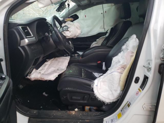 5TDKZRFH9KS565931 - 2019 TOYOTA HIGHLANDER SE WHITE photo 7