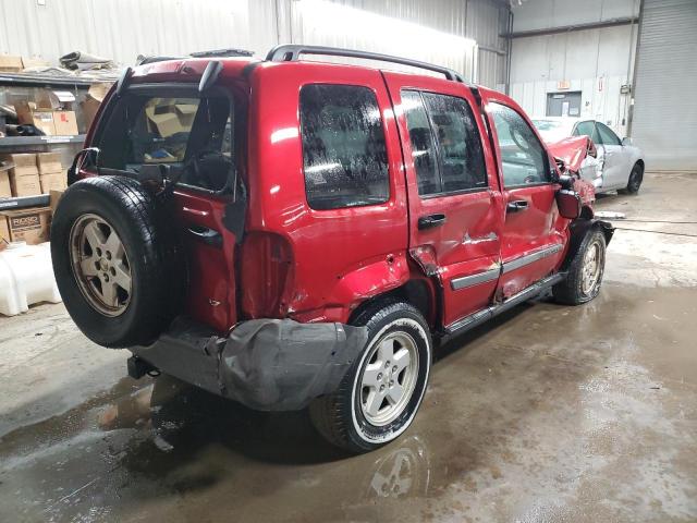 1J4GL48K25W708915 - 2005 JEEP LIBERTY SPORT RED photo 3