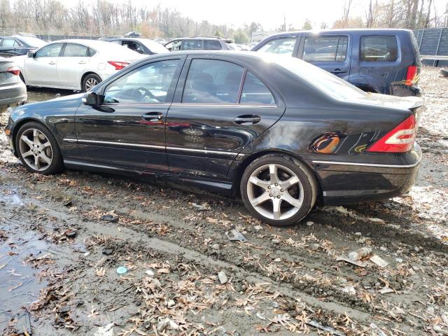 WDBRF52HX7F874187 - 2007 MERCEDES-BENZ C 230 BLACK photo 2