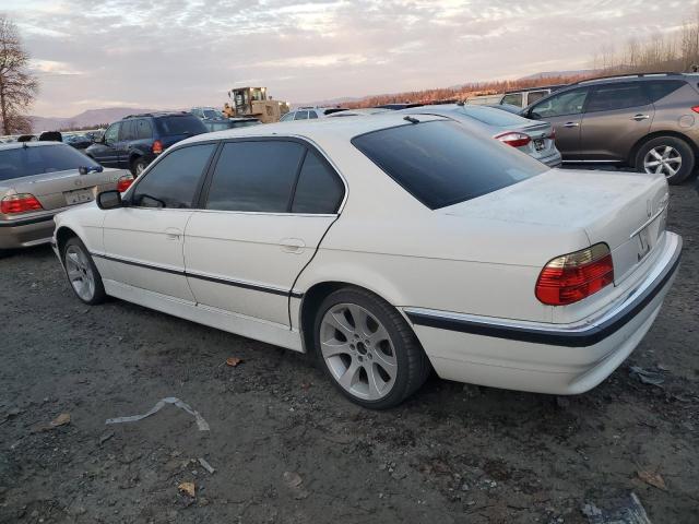 WBAGH83431DP25863 - 2001 BMW 740 IL WHITE photo 2