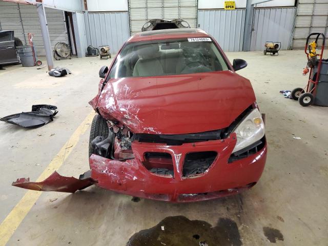 1G2ZG558X64153635 - 2006 PONTIAC G6 SE1 RED photo 5