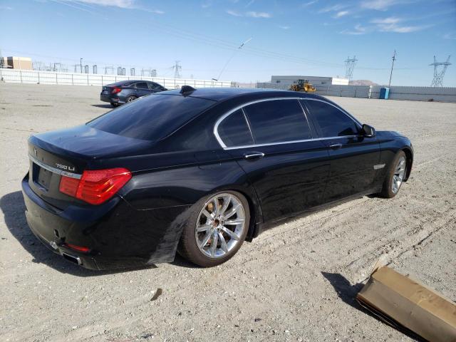 WBAKB8C56BCY66793 - 2011 BMW 750 LI BLACK photo 3