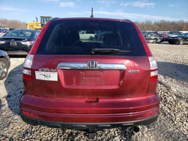 3CZRE4H58AG701800 - 2010 HONDA CR-V EX RED photo 6