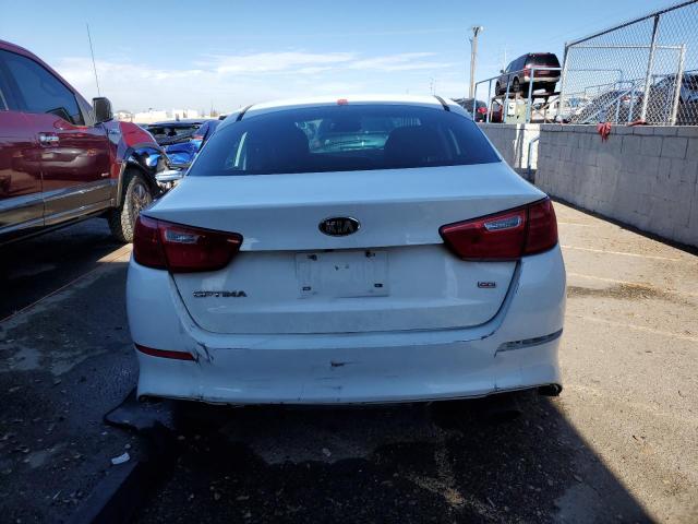 KNAGM4A79F5652937 - 2015 KIA OPTIMA LX WHITE photo 6