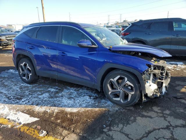 5NMJC3AE6NH043112 - 2022 HYUNDAI TUCSON SEL BLUE photo 4