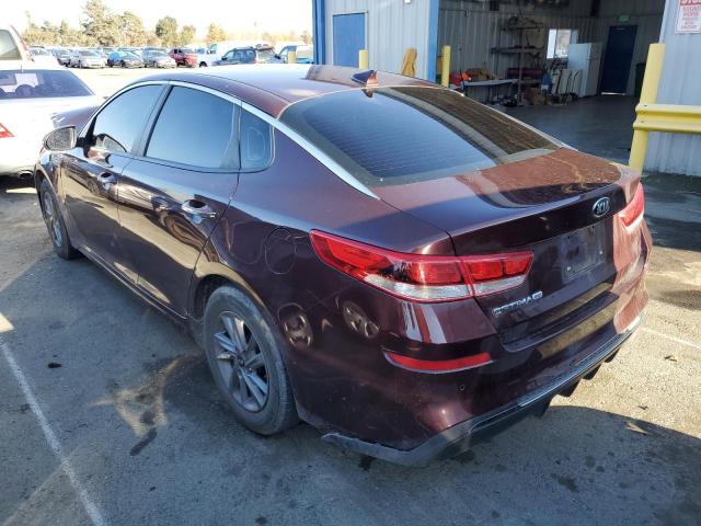 5XXGT4L39LG407773 - 2020 KIA OPTIMA LX BURGUNDY photo 2