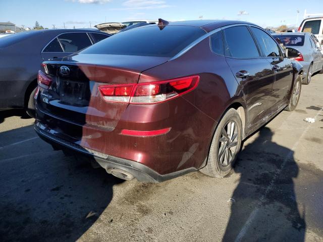 5XXGT4L39LG407773 - 2020 KIA OPTIMA LX BURGUNDY photo 3