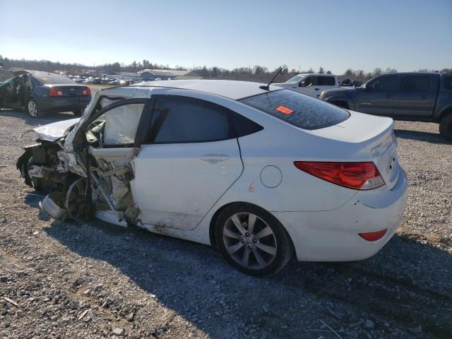 KMHCU4AE2EU766679 - 2014 HYUNDAI ACCENT GLS WHITE photo 2