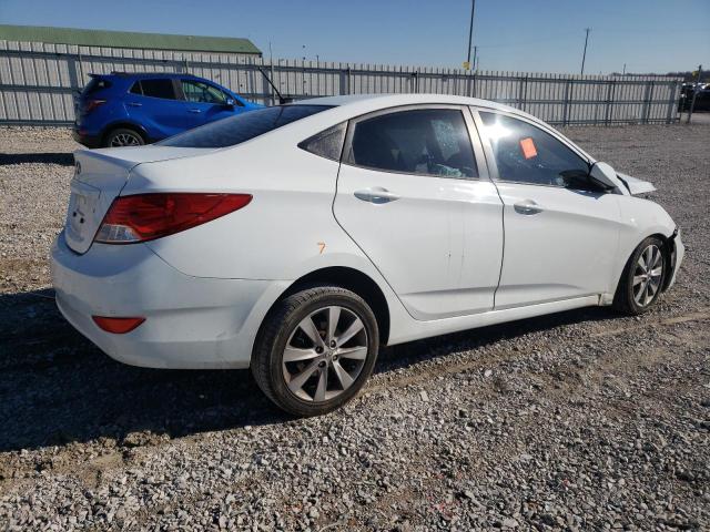 KMHCU4AE2EU766679 - 2014 HYUNDAI ACCENT GLS WHITE photo 3