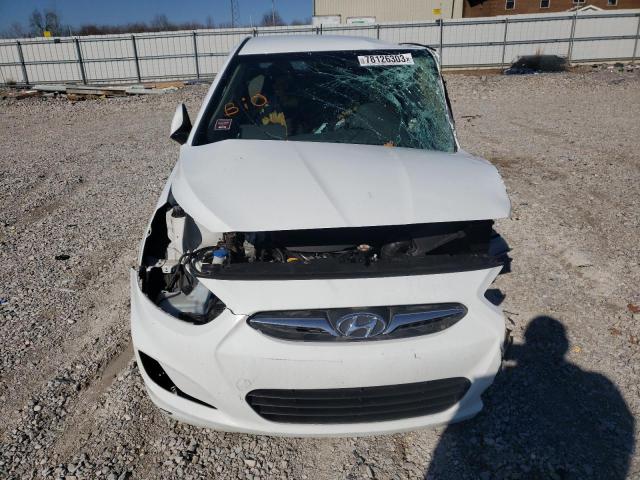 KMHCU4AE2EU766679 - 2014 HYUNDAI ACCENT GLS WHITE photo 5