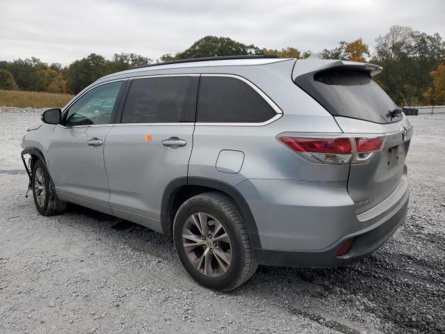 5TDKKRFH5FS099182 - 2015 TOYOTA HIGHLANDER XLE SILVER photo 2