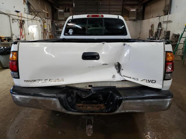 5TBBT44122S320598 - 2002 TOYOTA TUNDRA ACCESS CAB WHITE photo 6