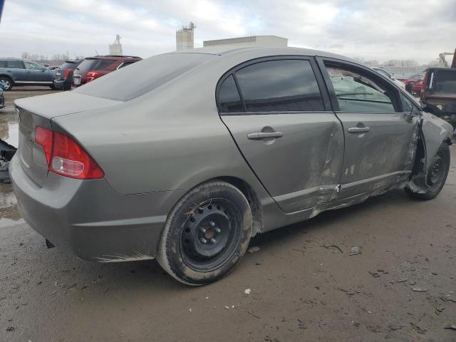 2HGFA16588H316156 - 2008 HONDA CIVIC LX GRAY photo 3