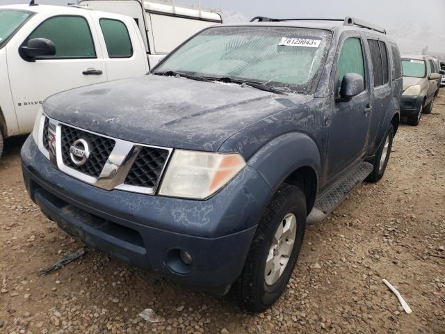 5N1AR18W25C734116 - 2005 NISSAN PATHFINDER LE BLUE photo 1