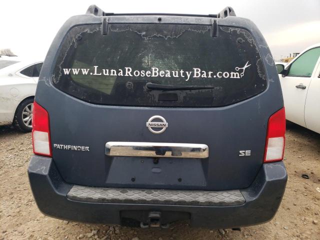 5N1AR18W25C734116 - 2005 NISSAN PATHFINDER LE BLUE photo 6