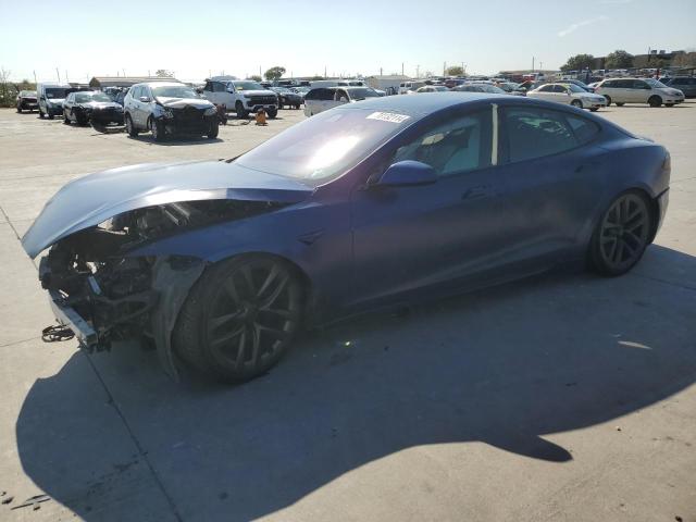 5YJSA1E63NF472341 - 2022 TESLA MODEL S BLUE photo 1