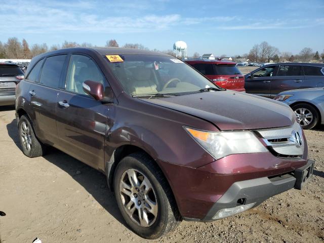 2HNYD28289H530034 - 2009 ACURA MDX BURGUNDY photo 4