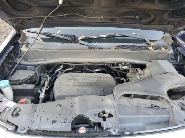5FNYF3H42DB039352 - 2013 HONDA PILOT EX BLUE photo 12