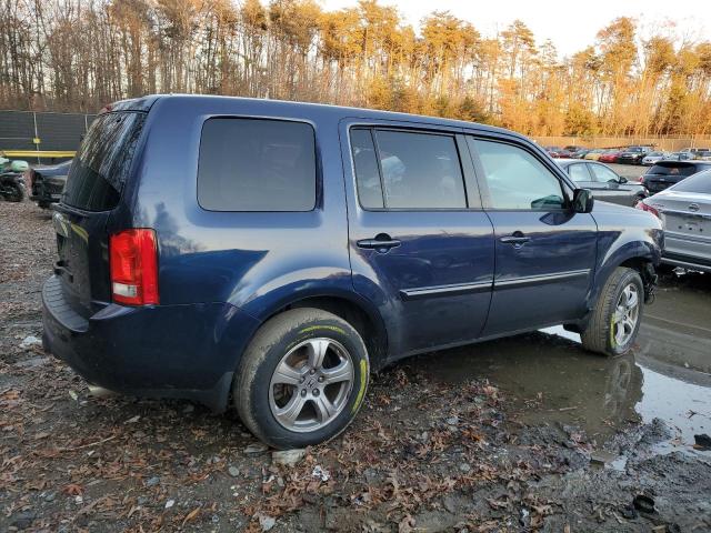 5FNYF3H42DB039352 - 2013 HONDA PILOT EX BLUE photo 3