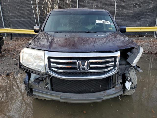 5FNYF3H42DB039352 - 2013 HONDA PILOT EX BLUE photo 5