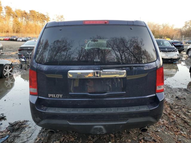 5FNYF3H42DB039352 - 2013 HONDA PILOT EX BLUE photo 6