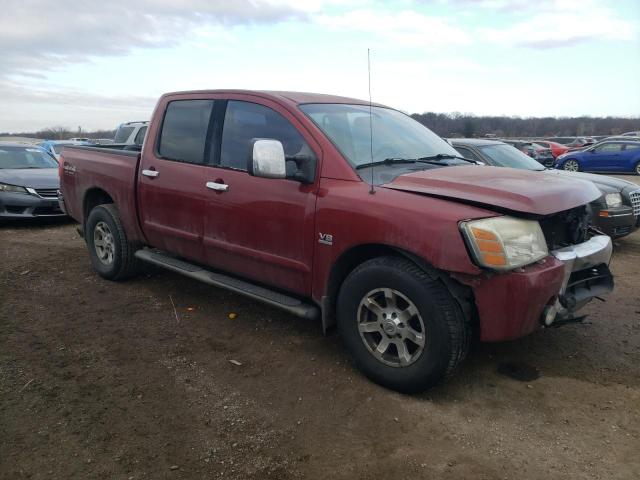 1N6AA07B94N566947 - 2004 NISSAN TITAN XE RED photo 4