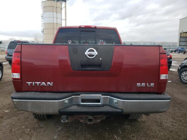 1N6AA07B94N566947 - 2004 NISSAN TITAN XE RED photo 6