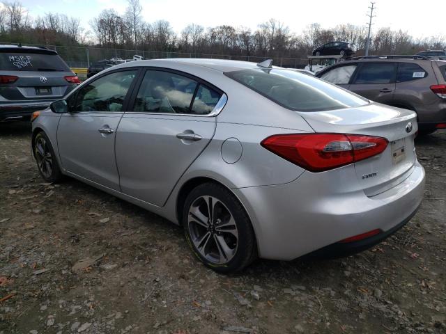 KNAFZ4A8XE5100500 - 2014 KIA FORTE EX SILVER photo 2