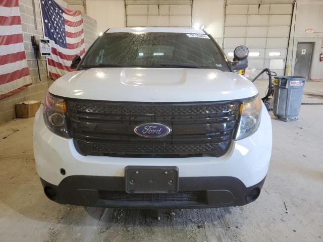 1FM5K8AR5EGB85667 - 2014 FORD EXPLORER POLICE INTERCEPTOR WHITE photo 5