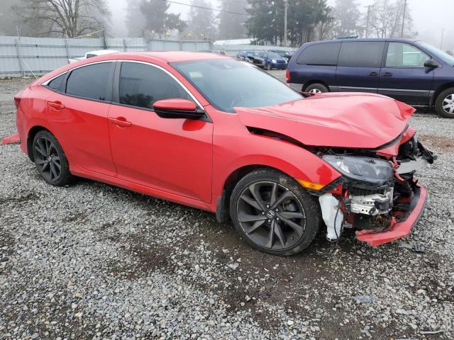 2HGFC2F82KH601968 - 2019 HONDA CIVIC SPORT RED photo 4