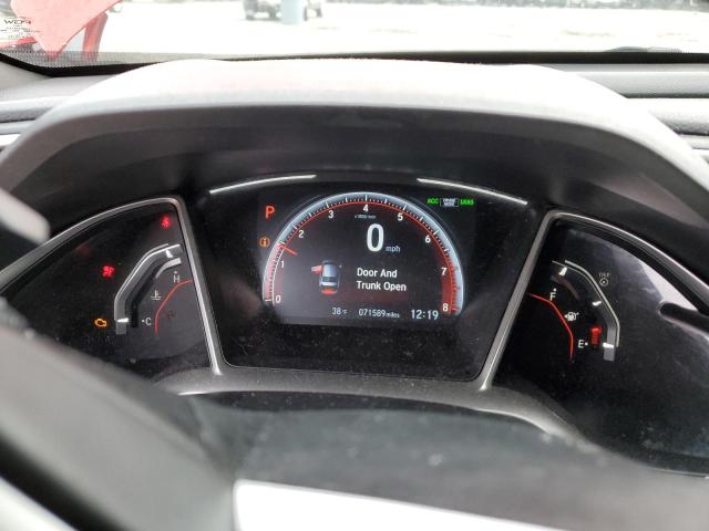 2HGFC2F82KH601968 - 2019 HONDA CIVIC SPORT RED photo 9