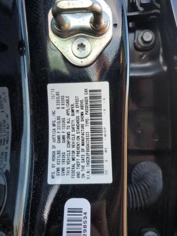 1HGCR2F86GA039323 - 2016 HONDA ACCORD EXL BLACK photo 12