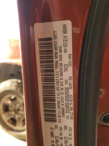 3C6UR5DLXDG525536 - 2013 RAM 2500 SLT ORANGE photo 12