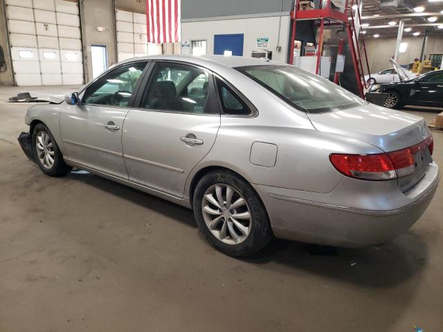 KMHFC46F38A296430 - 2008 HYUNDAI AZERA SE SILVER photo 2