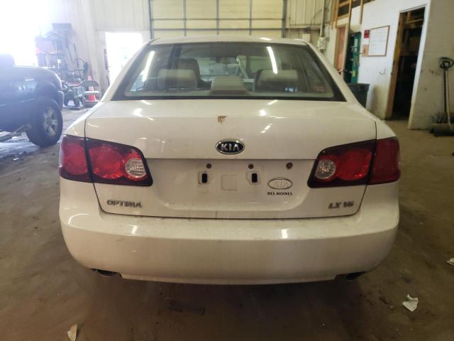 KNAGE124765000463 - 2006 KIA OPTIMA LX WHITE photo 6