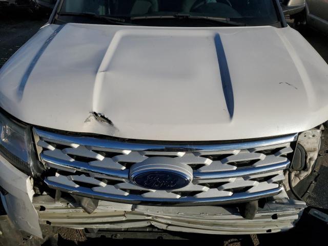 1FM5K7D86JGC83145 - 2018 FORD EXPLORER XLT WHITE photo 11