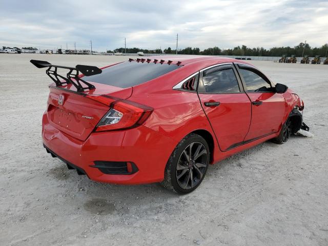 2HGFC2F89LH598875 - 2020 HONDA CIVIC SPORT 红色 照片 3