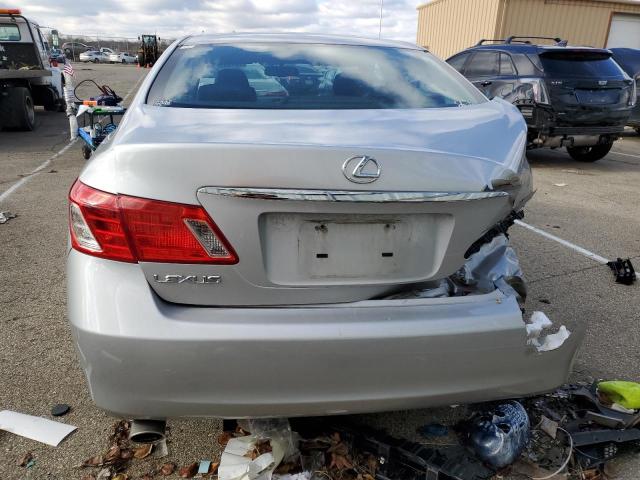 JTHBJ46G072153170 - 2007 LEXUS ES 350 SILVER photo 6