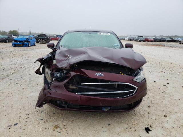 3FA6P0H70HR283685 - 2017 FORD FUSION SE BURGUNDY photo 5