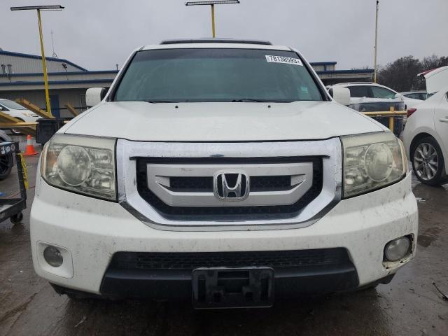 5FNYF3H54BB036703 - 2011 HONDA PILOT EXL WHITE photo 5